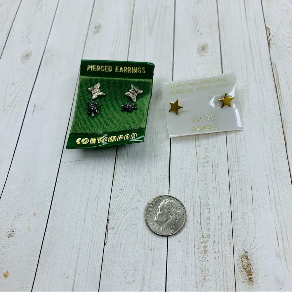 VTG Stud Earrings Lot